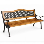 Ławka ogrodowa z oparciem, 3 osobowa 