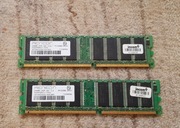 Pamięć ram DDR1 2x256MB sprawna testowana