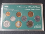 Zestaw NBP - monety obiegowe - 1990-94 -  1zł, 50gr, 20gr, 10gr z 1990r.