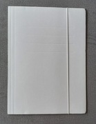 Teczka z gumką biała  A4