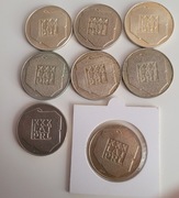 87/szt - 8 monet srebrnych 200 zł xxx lat prl 1974 / mapka wysyłka gratis