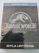 JURASSIC WORLD UPADŁE KRÓLESTWO (BLU-RAY 3D+2D) STEELBOOK POLSKA EDYCJA