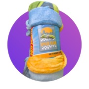 Koc flanelowy dla dziecka Hot Wheels 130x160 cm