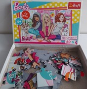 Puzzle trefl barbie 4+ uzywane 60szt.