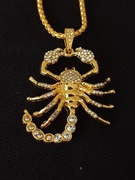 Naszyjnik ze skorpionem, wisiorek z  łańcuszkiem 