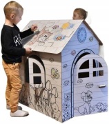 Domek dla dzieci Kartonowy do Malowania Kolorowania Kolorowanka DUŻY 