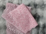 Szeroka koronka elastyczna 15 cm pudrowy róż szycie dekoracje sukienki