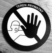 Tabliczka ostrzegawcza teren prywatny 