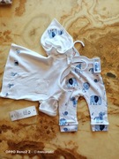 Komplet bawełniany dla niemowlaka. Rozmiar 62,