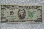 USA USD $ 20 dolarów 1990 A1 Boston Massachusetts P# 487 Andrzej Jackson