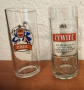Kufle 0,5 l Browar Żywiec oraz Warka (2 zdjęcia) - cena za 3 sztuki