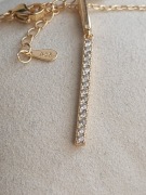 Nowy pozłacany Naszyjnik S925 Srebro 925 silver golden necklace 