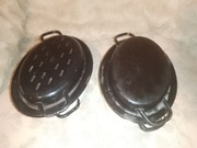 Brytfanki emaliowane 2szt 
