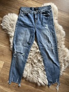 Mohito jeansy granatowe spodnie denim 34 xs rurki