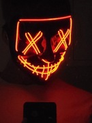 Maska na Halloween Straszna świecąca