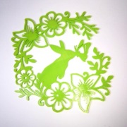 KRÓLIK Z MOTYLEM | WALLART (PLA) - DRUK3D