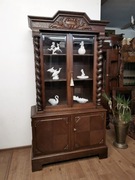 Śliczna dębowa witrynka biblioteczka antyk 696/20245