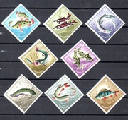Mongolia 1965 rok Ryby - seria