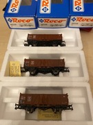 Zestaw wagonów towarowych DB Roco 46058 . Skala H0
