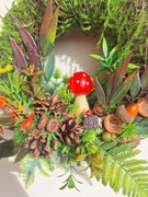 Wianek leśny z grzybkiem, Wianek na drzwi