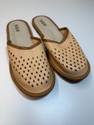 Kapcie męskie skórzane r.42