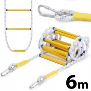 Drabina linowa sznurowa pleciona 6M FIBERGLASS