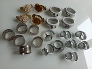 22 obrączki na serwetki vintage