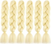 Sztuczne włosy warkocze 6 sztuk