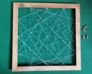 Rama drewniana Ramka na zdjęcia, ozdoby, notki…  40x40 cm