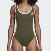 Body Adidas 3-Stripes khaki rozmiar 32- XXS