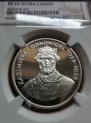 200 zł - Kazimierz I Odnowiciel 1980 - seria Poczet Królów NGC PF69 UC