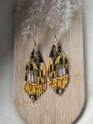 Kolczyki z japońskich koralików.