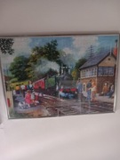 Puzle  w srebrnej ramce 50 na 70 stacja