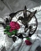 Dekoracja, obraz, wystrój wnętrz, koliber 