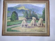 Stary obraz namalowany na plotnie