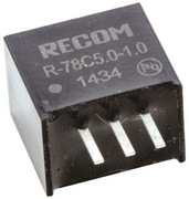 Moduł RECOM R-78C5.0-1.0, napięcie wyjściowe 5V, max. 1A