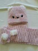 Czapka z szalikiem na 3- 5 lat 