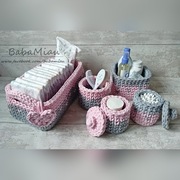 Zestaw koszyków do pielęgnacji niemowląt