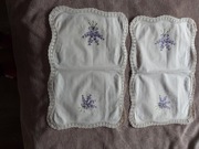 Serwetki bawełniane haft lawenda 30x45