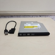 Napęd Blu-ray DVD CT30F laptopowy + adapter USB 