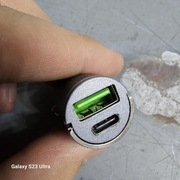 Mała ładowarka samochodowa USB typ C 24V 5V/3.4A 12V/6.5A Max nie wystaje