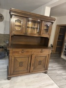 Witryna kredens stara antyczna dębowy  