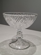 Kryształowa patera _ pucharek _ owocarka _ PRL