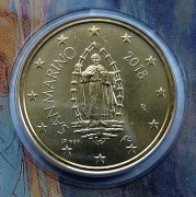 SAN MARINO  2018 50 CENTÓW UNC !!!!!!!!!!