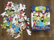Puzzle dzieci świata puzzle małego bystrzaka puzzle bajka 45 elementów 