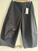 Zara 40 L Cropp balloon 8357/538/401 granatowe szerokie spodnie 