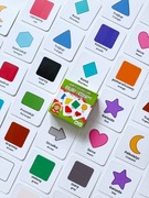 Karty edukacyjne dla dzieci – Zestaw „Kolory i Kształty” (24 szt.)