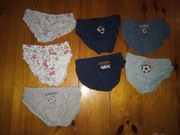 Zestaw 7szt Slipy majtki chłopięce 110-116