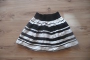 spódniczka biało-czarna 128