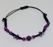Bransoletka ręcznie robiona ametyst 